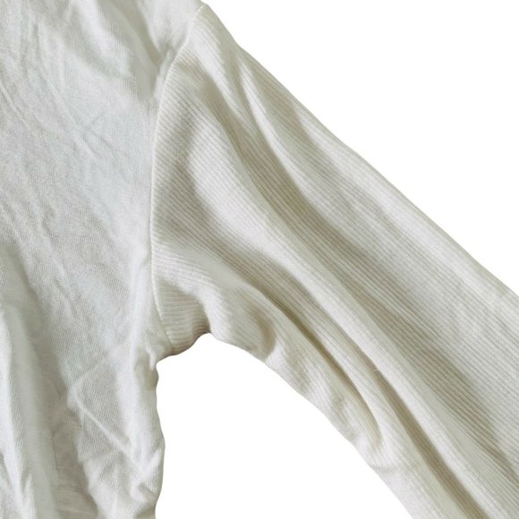 Free People Moonshine White V-Neck Tunic Top Small - Picture 8 of 9